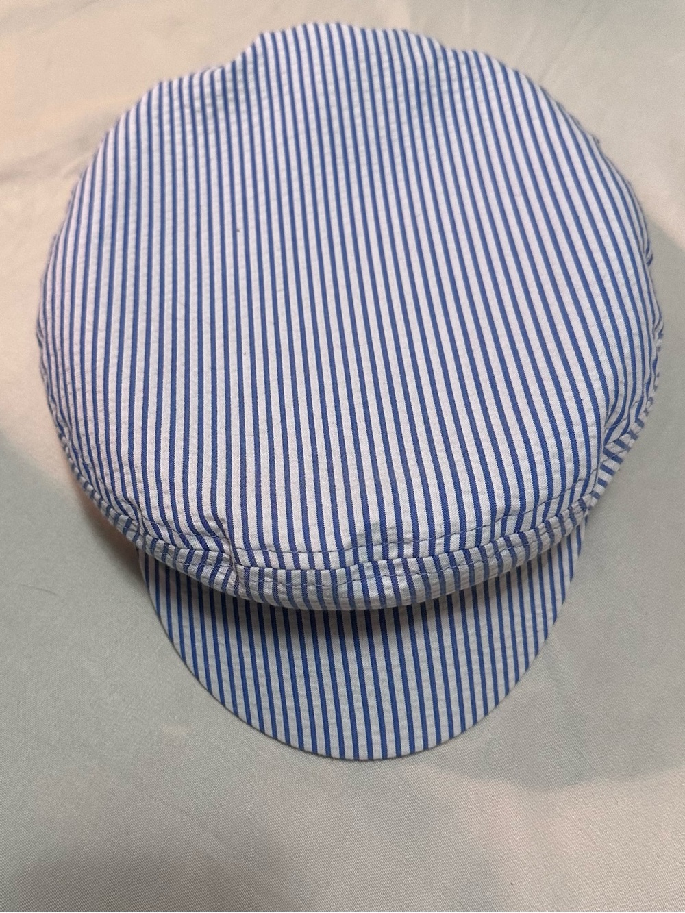 Women’s Brixton Blue Pinstripe Fisherman’s Cap Size M - 7 1/4